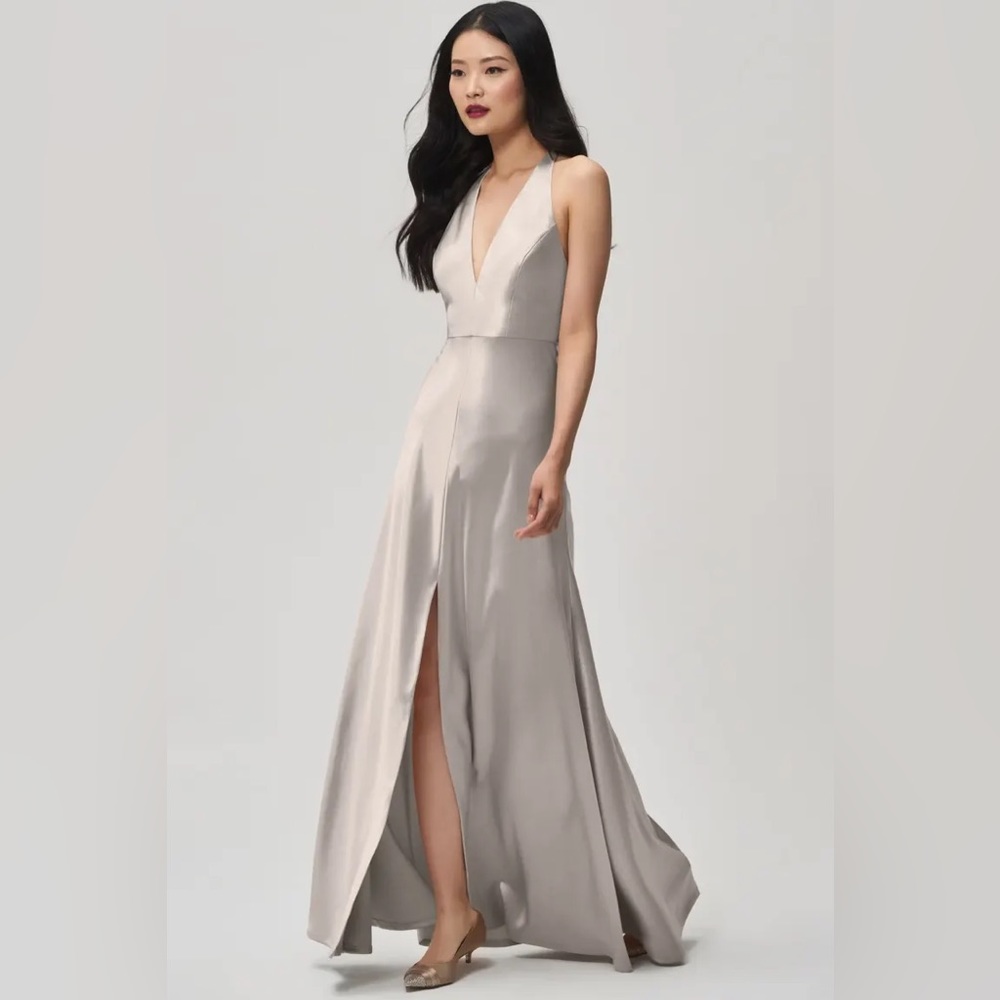 NWT Jenny Yoo Corinne Dress in Latte